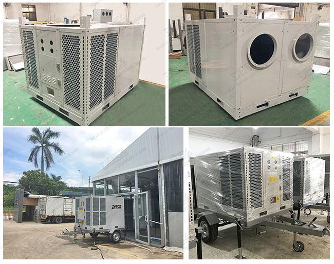 Horizontal Film Shooting 10 Ton Trailer Mounted Air Conditioner For Marquee Tent
