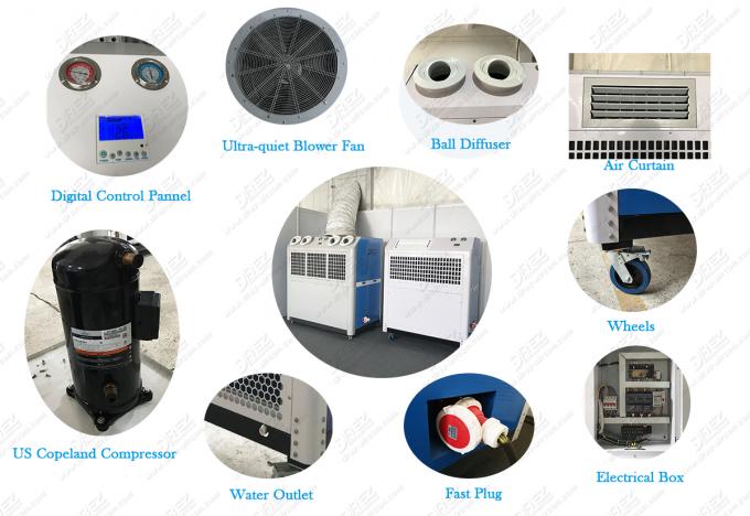 108000btu Temporary Air Conditioner Portable Aircon For Tent Small Commercial Events